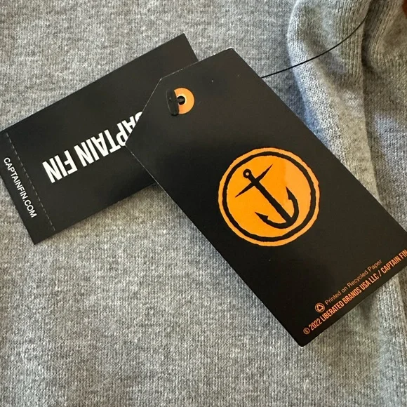 Captain Fin Co. Shweaty Anchor Crew Pullover Jumper Sweatshirt, Size XXL, NWT